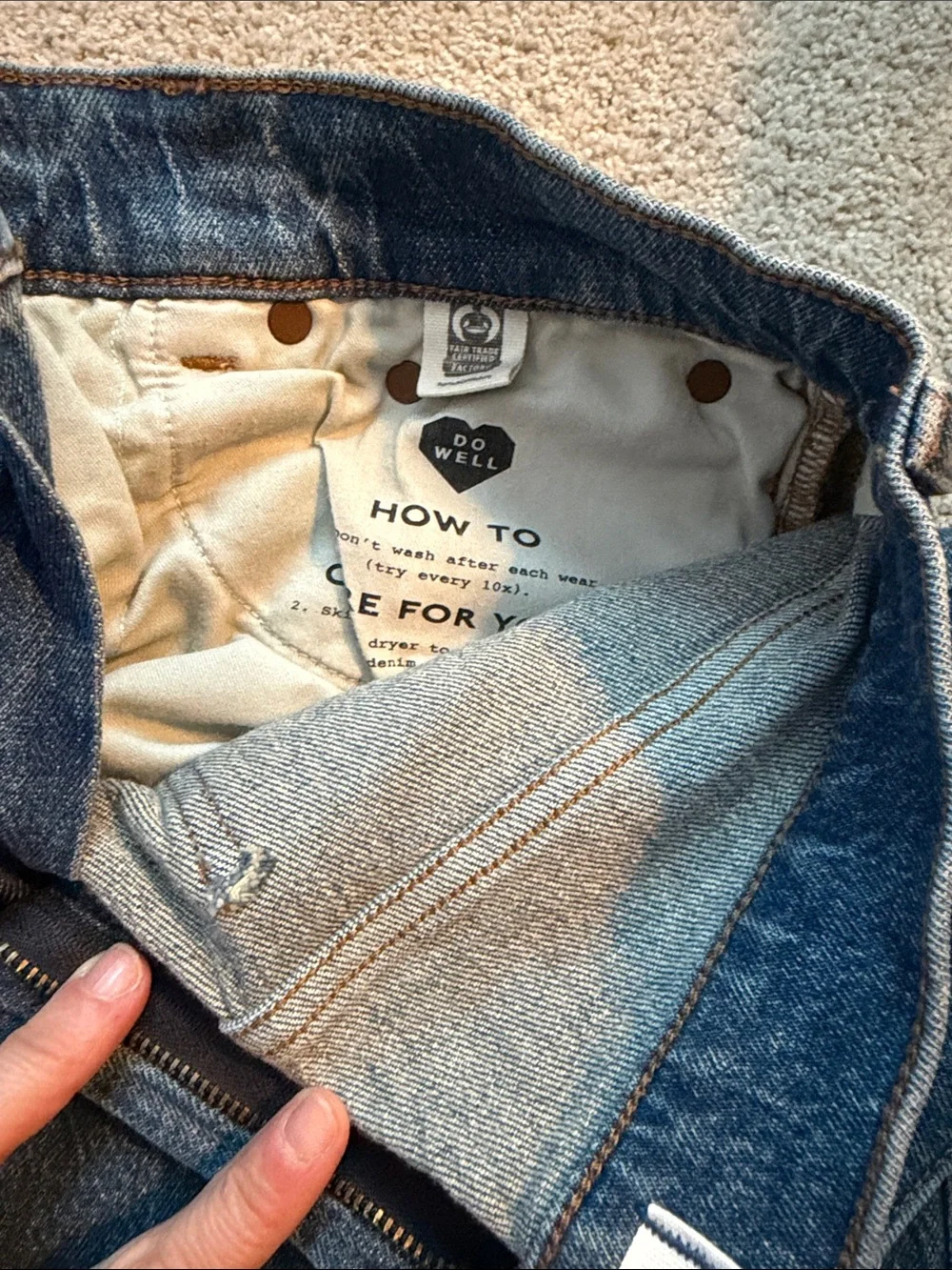 Madewell Wide-Leg Jeans - Blue - Picture 6 of 8
